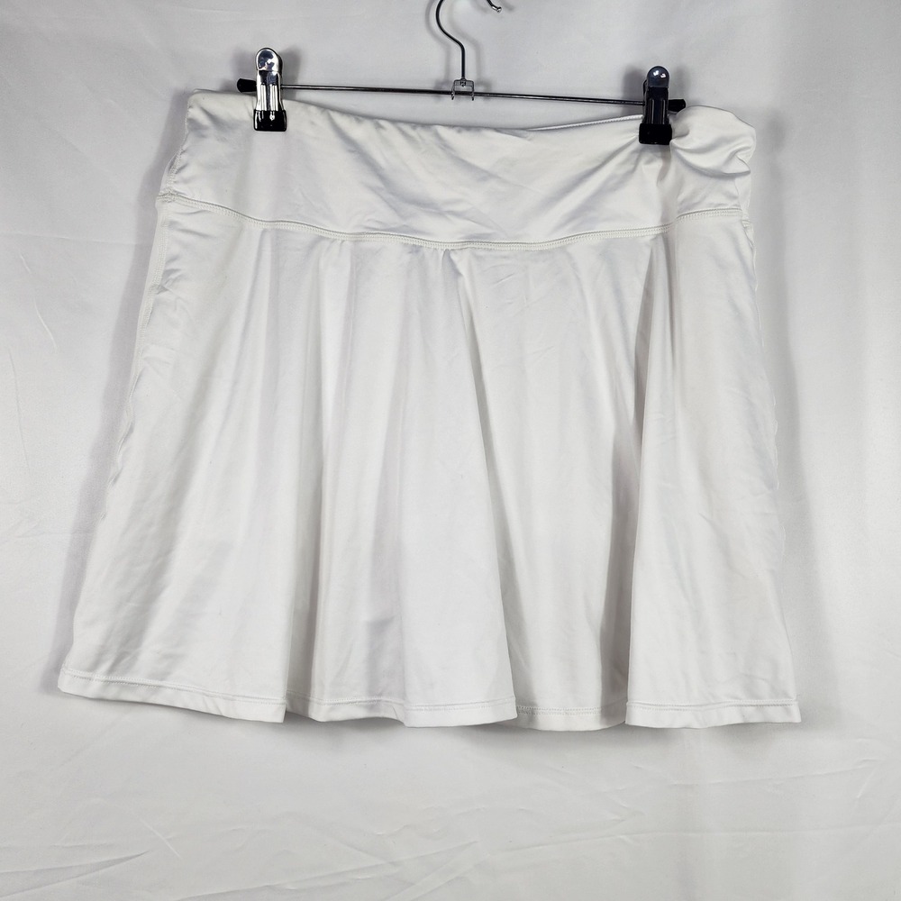 Willit Tennis Pickleball Skirt Women‎ XXL White Pleated Athletic Stretch Sporty